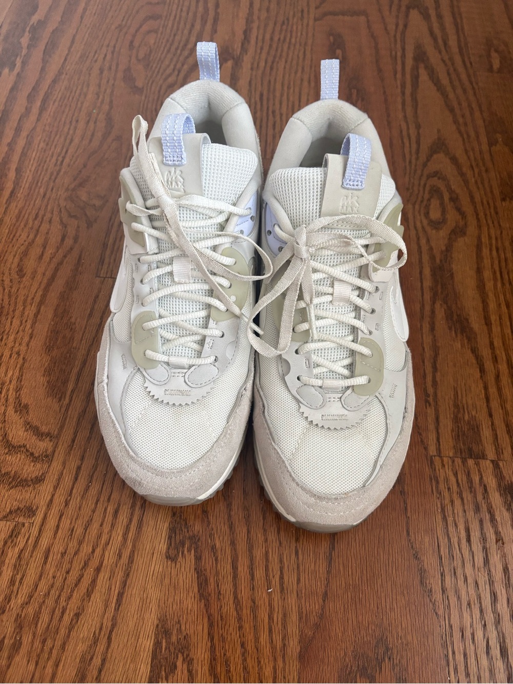 Nike Women's Cream and White Air Max Sneakers